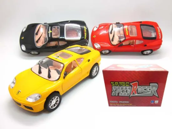 FRICTION FERRARI CAR W/LIGHT