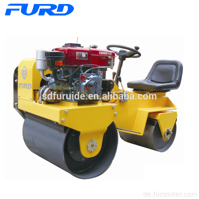 800 kg wassergekühlter Diesel Mini Road Roller Compactor (FYL-850S)