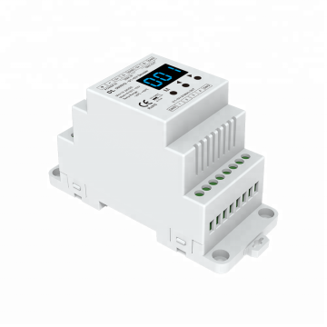 SKYDANCE DL 12-24VDC 4 Channel DMX to 0-10V Signal Converter - RDM DIN Rail LED Dimmer DMX Controller