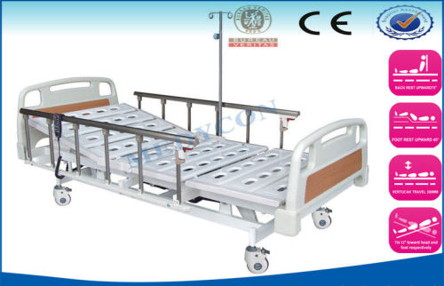 Cpr Control Five Function Folding Icu Hospital Bed For Patients / Disabled