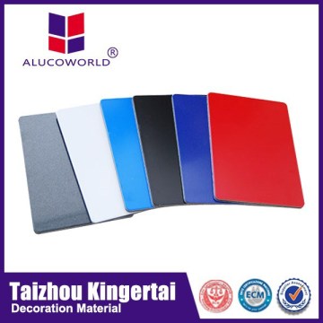 Alucoworld fashionable double side pe coated interior and exterior aluminium wall cladding