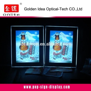 high brightness acrylic edge lit base for decoration