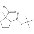 1,2-Pirolidindikarboksilik asit, 2-metil-, 1- (1,1-dimetiletil) ester, (57276258,2R) CAS 166170-15-6