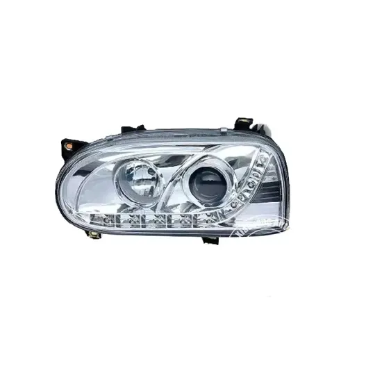 KSEEK Led Chrome or Black Finish Headlight for VW Golf 3