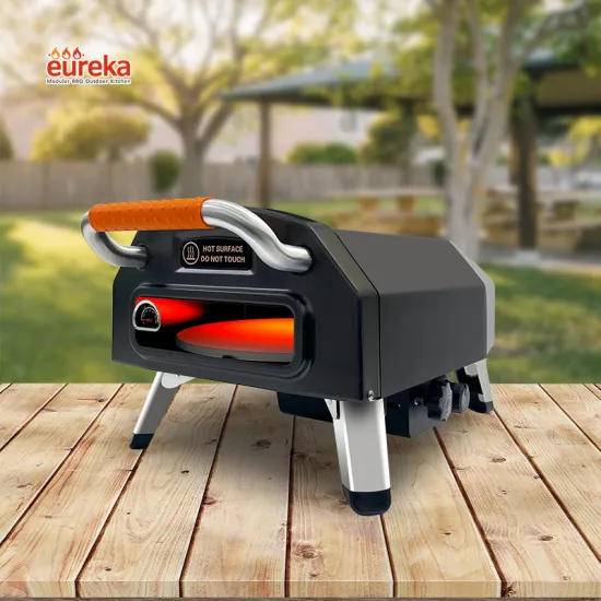 Fast Cooking Portable 12-Inch Stainless Steel Gas Pizza Oven Perfect for Outdoor Gatherings