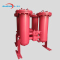 Rumah filter oli duplex inline tipe dilas