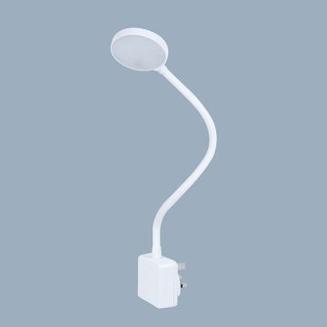 4W Flexible Gooseneck LED Lamp with Remote Control, UK Plug, Portable & Wall-Mountable for Bedroom and Living Room