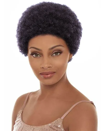 Machine made With non Lace Short Afro Kinky Curly Wig Human Hair Afro Wig Two Tone 1B Red and More color available