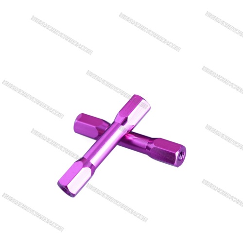 M3X6.3X25mm pink knurled round step aluminum spacer