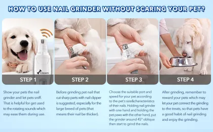 Pet Nail Grinder Painless Grinder white nail grinder
