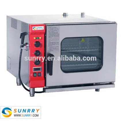 Professional bakery equipment 6 trays combination commercial roaster biscuit baking rational combi steam oven