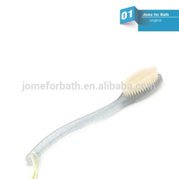 Plastic handle exfoliating body brush,mesh body massage brush,Nylon mesh long handle bath brush