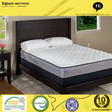 Bamboo Fabric Cover Twin Latex Gel-infused Foam Cotton Filled Mattress India