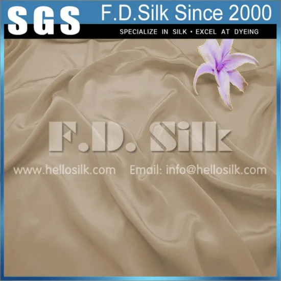 12MM Silk Crepe De Chine Width 45" Camel No.15 Color