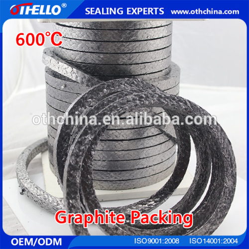 high-temp anti-corrosive Flexible graphite gland graphite packing