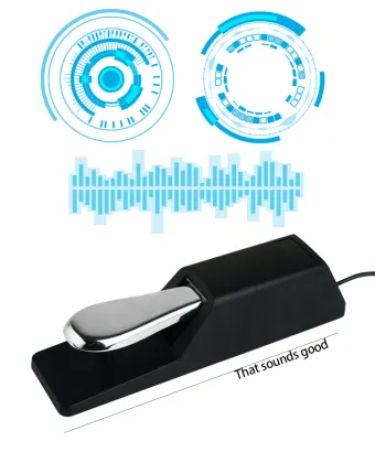 Universal Sustain Pedal for MIDI Keyboards, Synthesizers, and Organs: Enhance Your Performance with Piano-Style Action