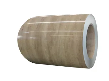 Skinplate wooden grain for elevator cabin making