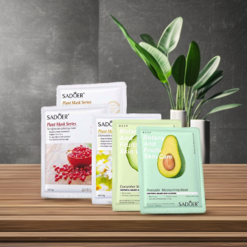 Natürliche Pflanzenfrucht Avocado Nourishskin Whitening Feuchtigkeitsfeuchtes Gesichtsblech Maske Großhandel