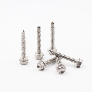 Stainless Steel Hex Head Self-Drilling Roof Screws with Rubber Washer
