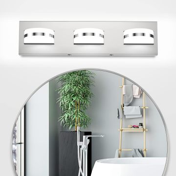 Chrome Brushed Nickel Matte Black LED Vanity Light for Bathroom