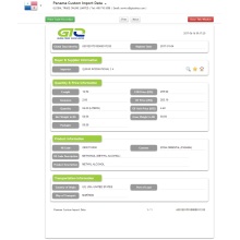 Datos de importación de produtos químicos en Panamá