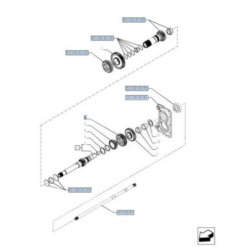 Auto Parts Manual Transmission Synchronizer Assembly 3509593 / 84212632 for NEW HOLLAND Tractor