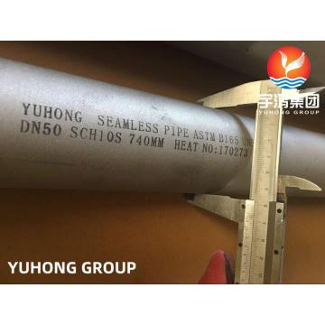 ASTM B165 UNS N04400 Nickel Alloy Seamless Pipe