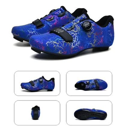 Professional Speed Cycling Shoes for Competition: Flat, Self-locking Bike MTB Shoes for Mountain Sports