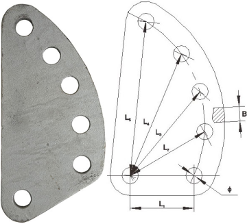Overhead Line Galvanized Steel DB Adjusting Plate