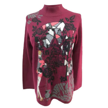 red wool jumper womens