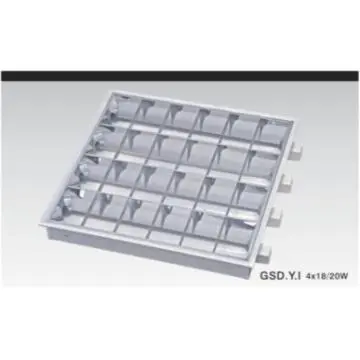 T8 3x18W Recessed Grill Fluorescent Lighting Fixture