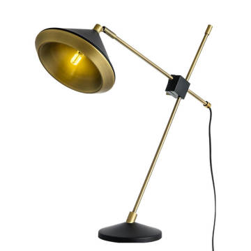 Iron Table Lamp Shade Angle Adjustable Bronze Table Lamp Factory