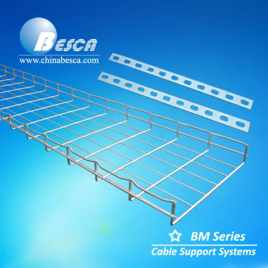 Wire Mesh Cable Tray Cable Basket Hot Dip Galvanized/Zinc Polished/Electro Polished