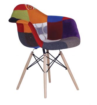 eames daw patchwork upholstered chair replica
