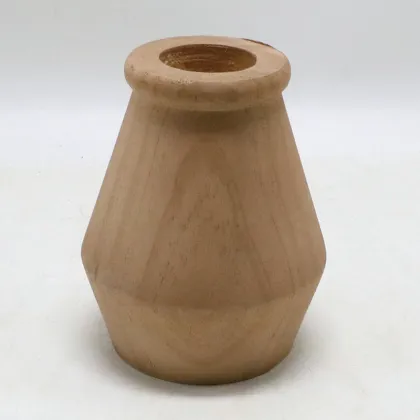 Handcrafted Wooden Flower Vases for Hotel, Home, and Restaurant Decor
