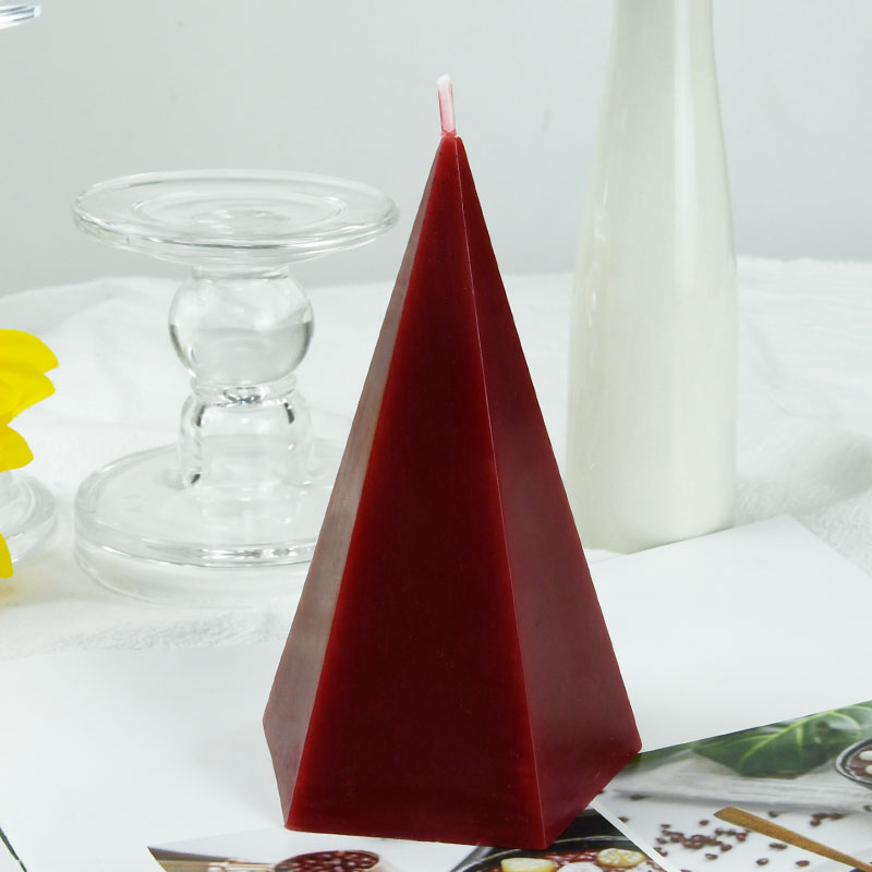 Vela de pirâmide pentagonal perfumada para o conjunto de presentes