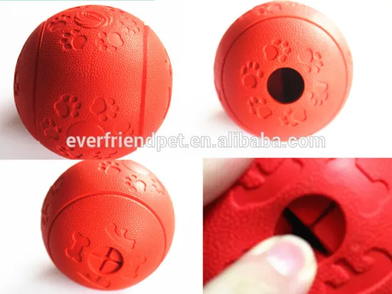 Best price High quality 8CM rubber dog food ball toy balls