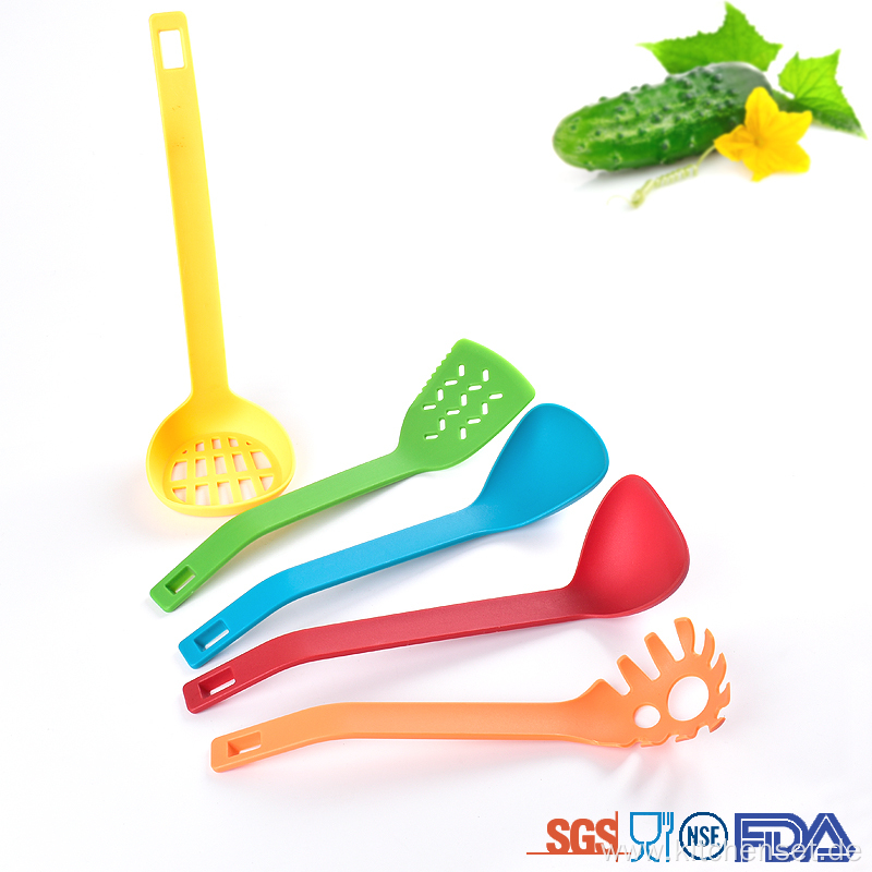 plastic colorful kitchen cooking utensil tool set