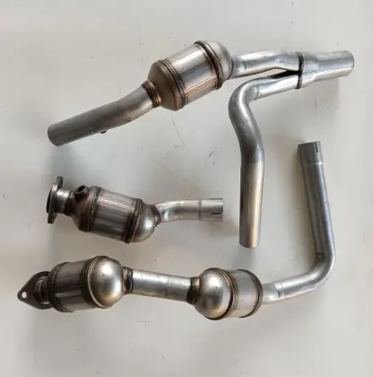 Motorcycle Exhaust Pipe with Honeycomb Ceramic Catalytic Converter - Auto Spare Parts
