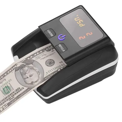 Durable Smart Office LED Display UV Money Detector Currency Counting Machine