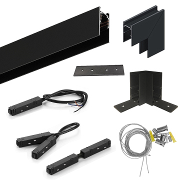 Gara magneta montata sulla superficie della pista magnetica con alimentazione a 48 V per strisce a LED