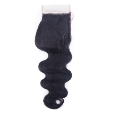 High Quality Top Grade 100% Human Hair Malaysian Unprocessed Virgin Hair Body Wave 4*4 Lace Closure