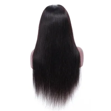 Wig Vendor Virgin Cuticle Aligned Hair Malaysian Straight Human Hair Lace Wig Transparent Lace Glueless 13*6 HD Lace Frontal Wig