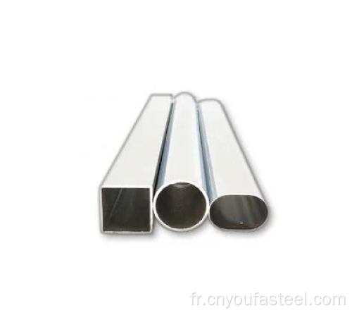 Mobilier tube en acier ovale tube rond