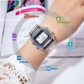 Electronic Watches for Women Men Rose Gold Silicone Strap Transparent Dress LED Digital Wristwatch Sport Clock Relogio Feminino