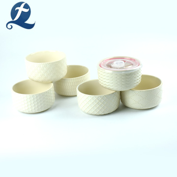 New Fashion Printing Ceramic Salad Bowl with Lid