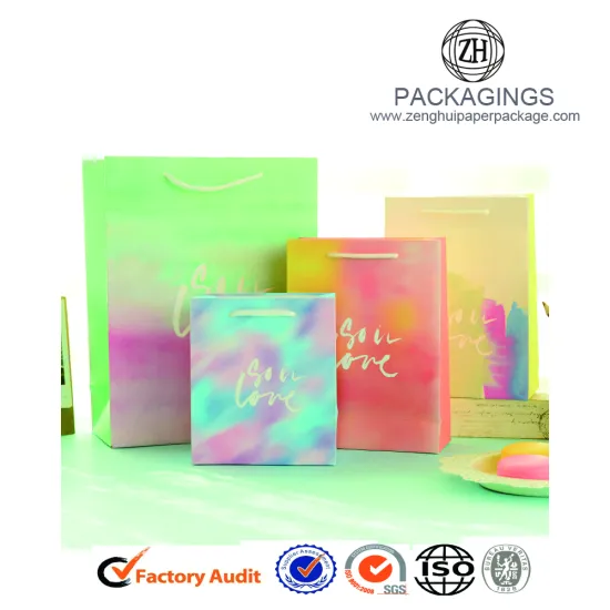 Creative Logo Print Paper Bags For Gift
