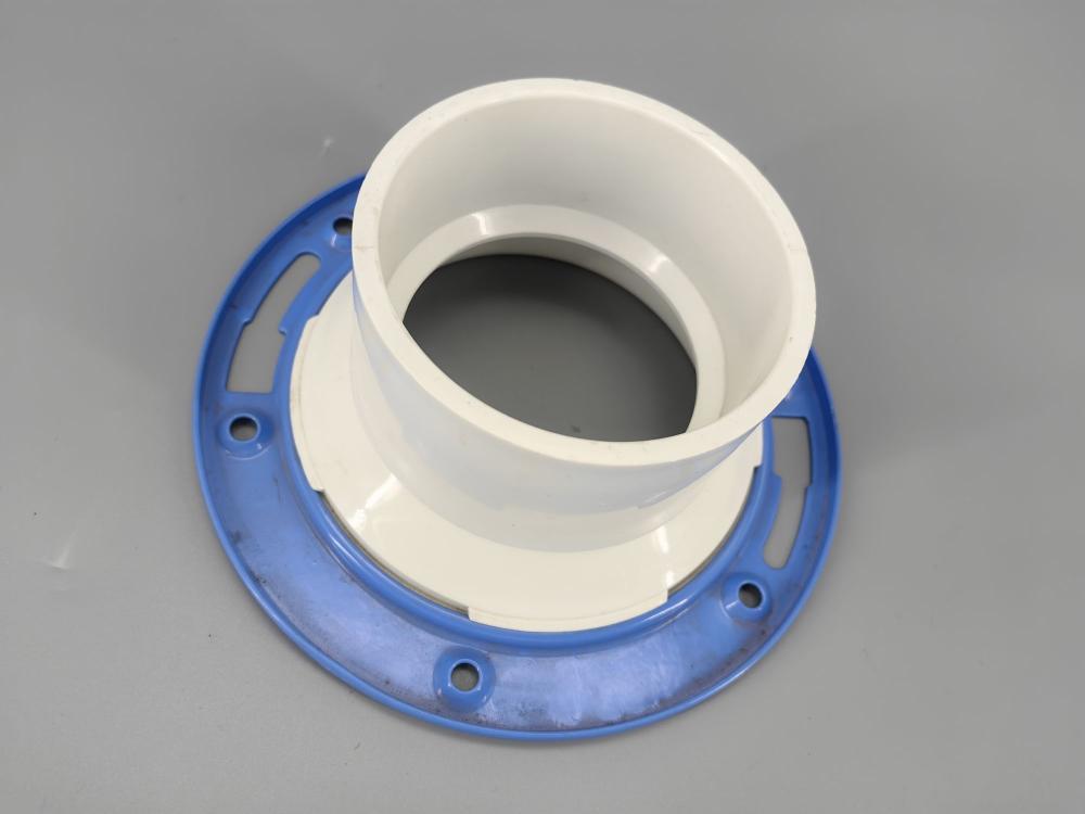 Acessórios de PVC Flange de armário de 4x3 polegadas com parada ajustável