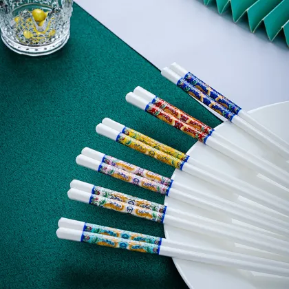Jingdezhen Bone China Chopsticks: Anti-Scalding, Anti-Slip Ceramic Chopstick Set