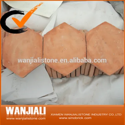 Tiles Red Hexagon Terracotta Floor Tiles